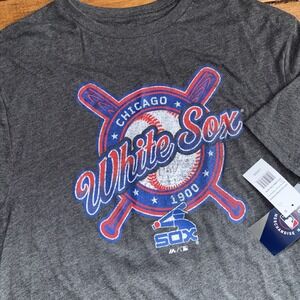 Chicago‎ White Sox Majestic T Shirt Men's Large Black Retro Hit Man Logo NEW